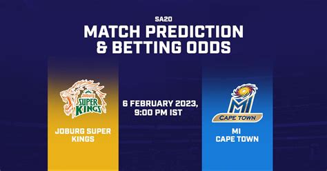 latest sa20 odds and betting|SA20 Betting Odds .